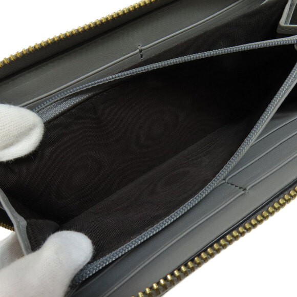 GUCCI Gray Leather Bamboo Wallet - Picture 5 of 11